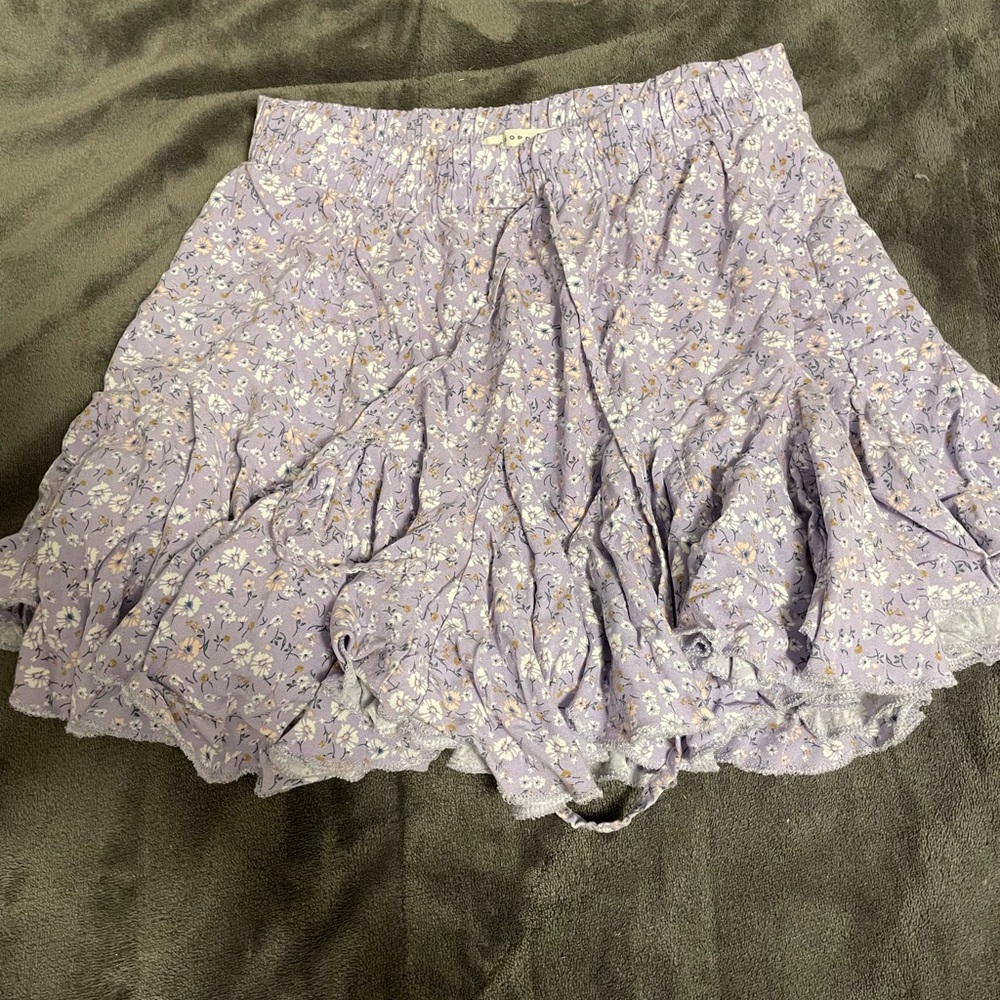 Aéropostale Purple Floral High Rise Skirt! Size XS